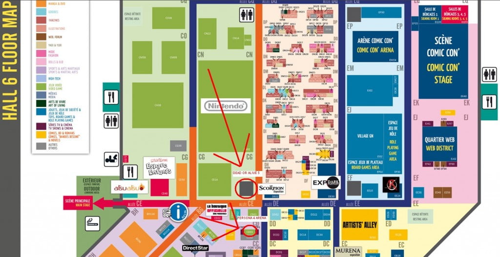 plan TNP plan 1024x526 EVENEMENT Japan Expo: Dead or Alive 5 et Persona 4 Arena sexhibent